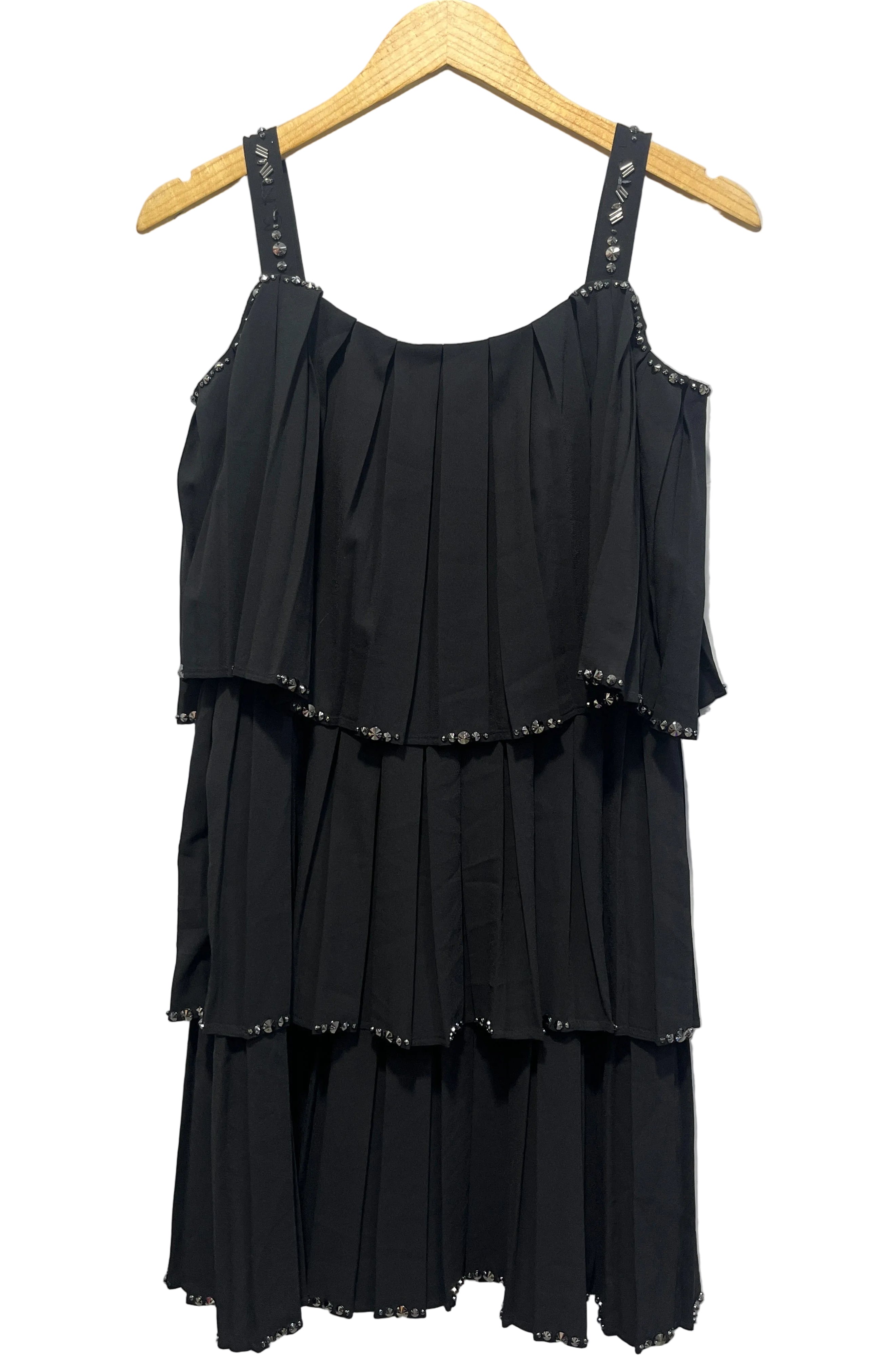 LIGHT BEADED PARTY STRAPPED DRESS