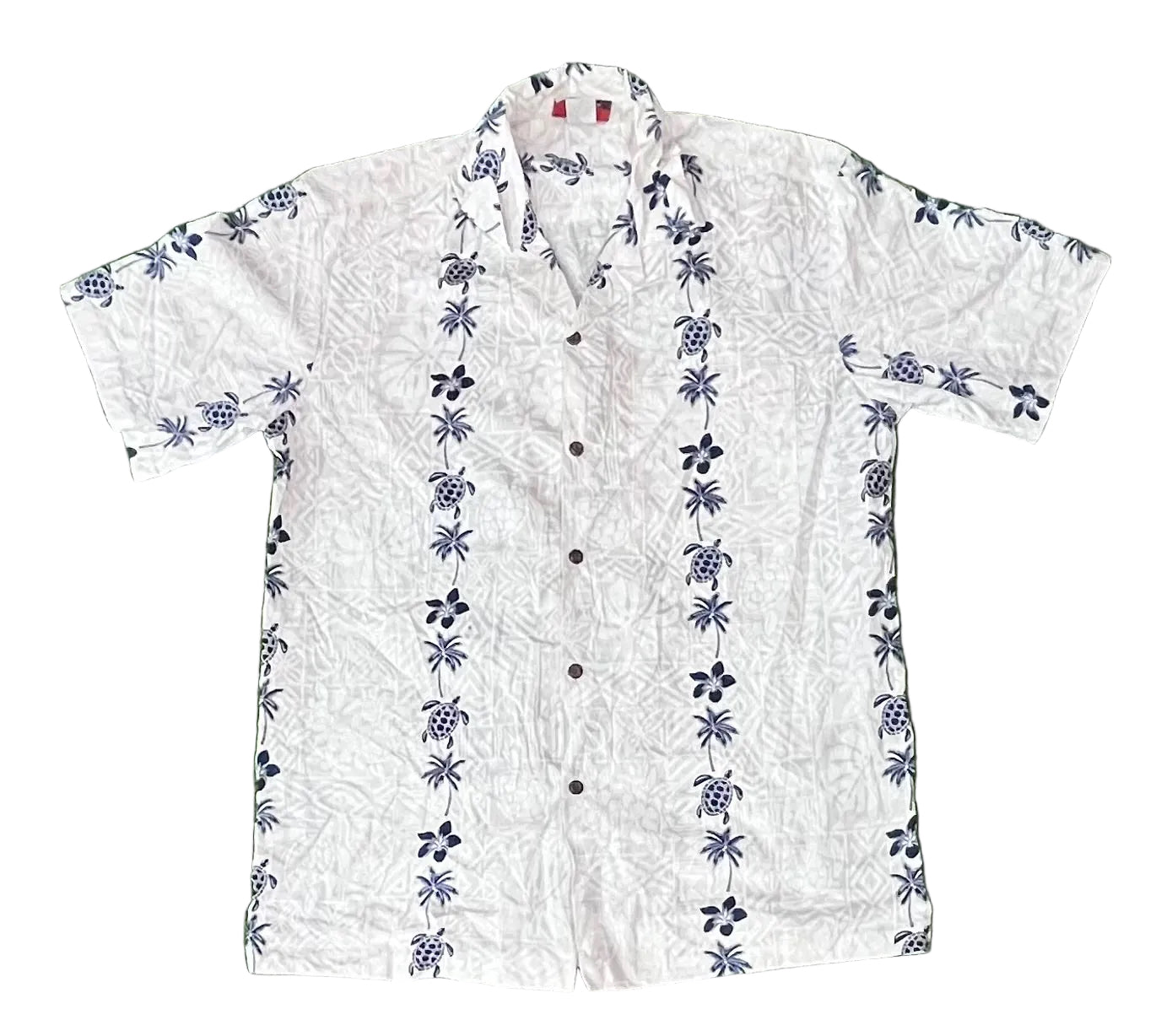 HAWAII MEN SHIRT ON A WHITE PLAIN BACKGROUND 