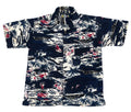 HAWAII MEN SHIRT ON A WHITE PLAIN BACKGROUND 