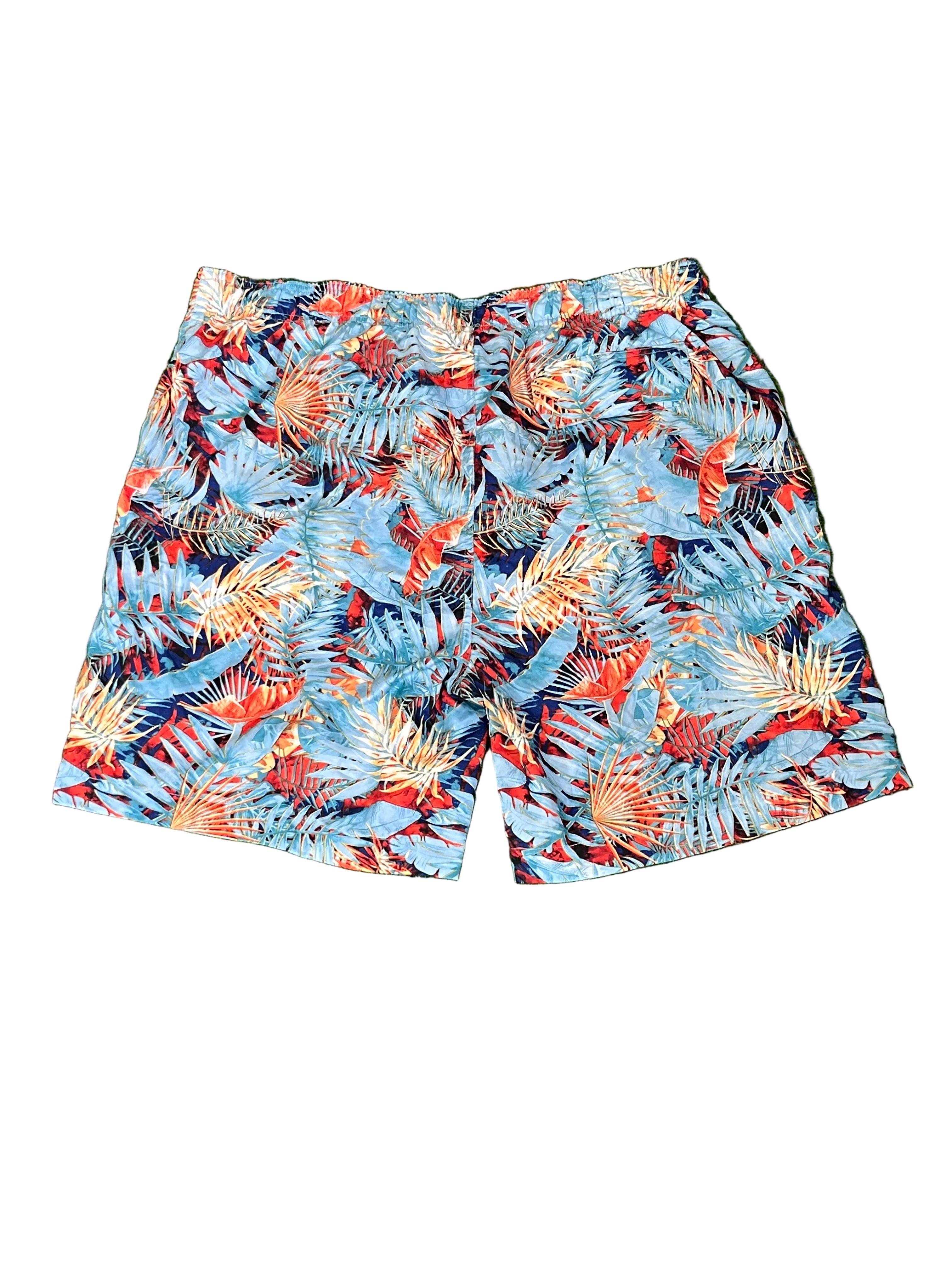 HAWAII MEN SHORTS ON A WHITE PLAIN BACKGROUND 