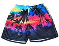 HAWAII MEN SHORTS ON A WHITE PLAIN BACKGROUND 