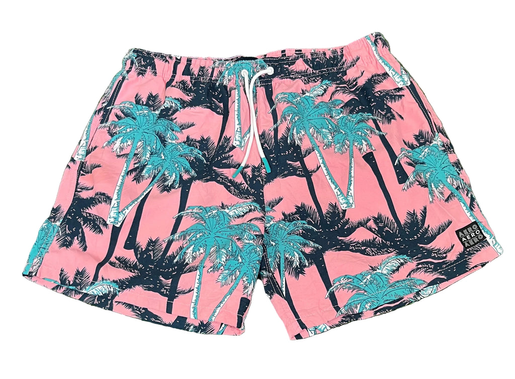 HAWAII MEN SHORTS ON A WHITE PLAIN BACKGROUND 