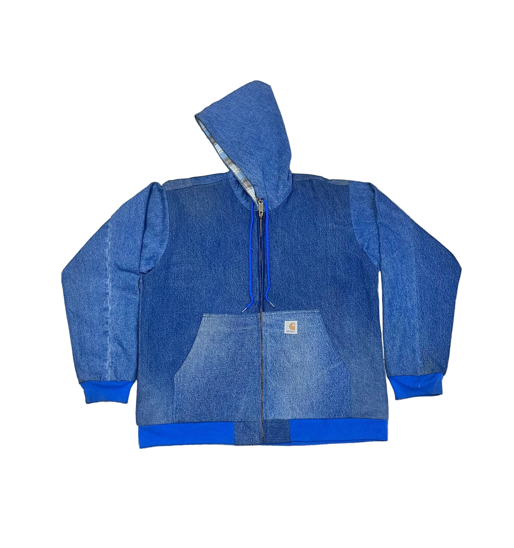 UPCYCLE CARHARTT DENIM HOODY JACKET