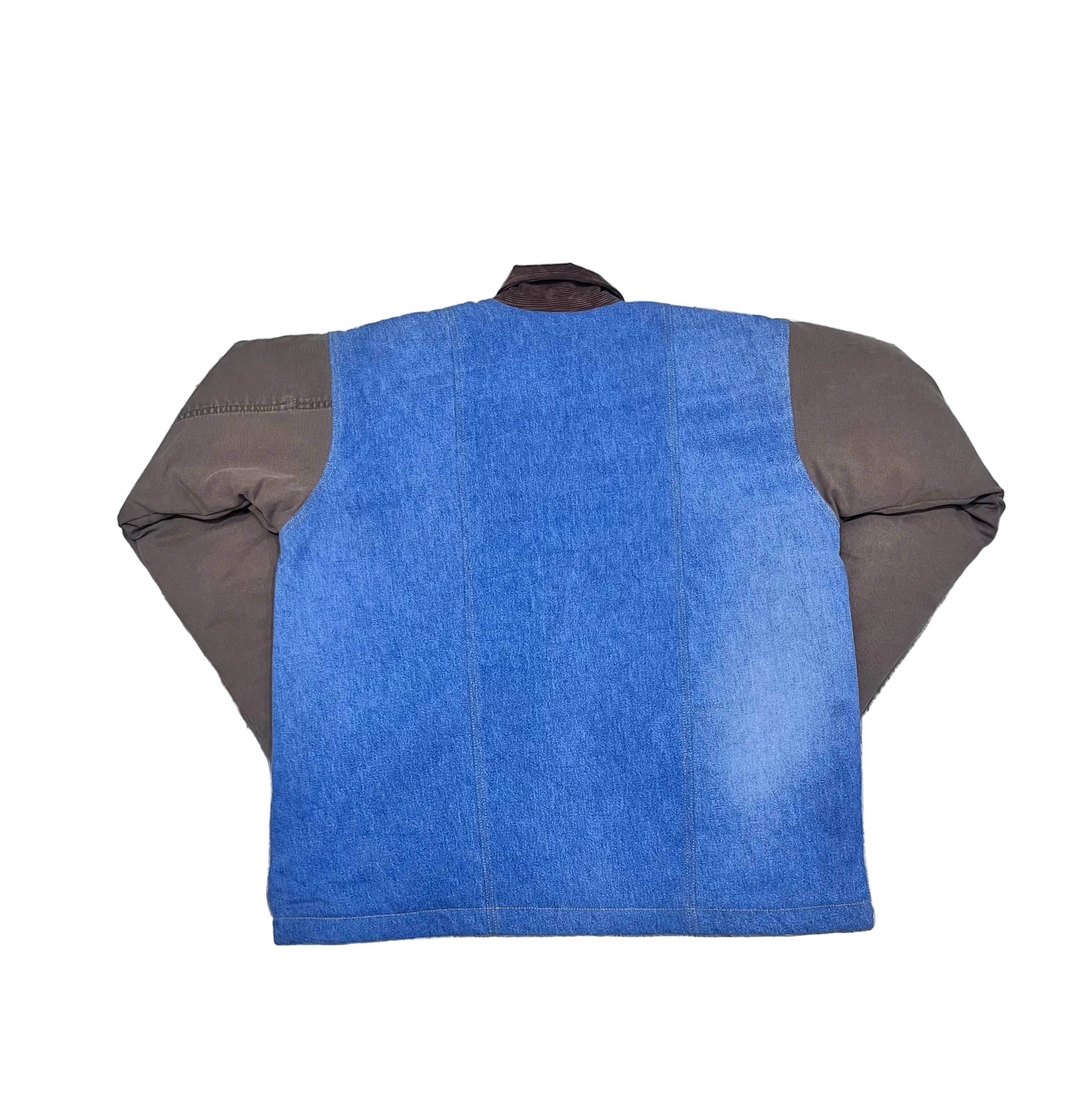 UPCYCLE CARHARTT DENIM WITH CANVAS SLEEVE JACKET