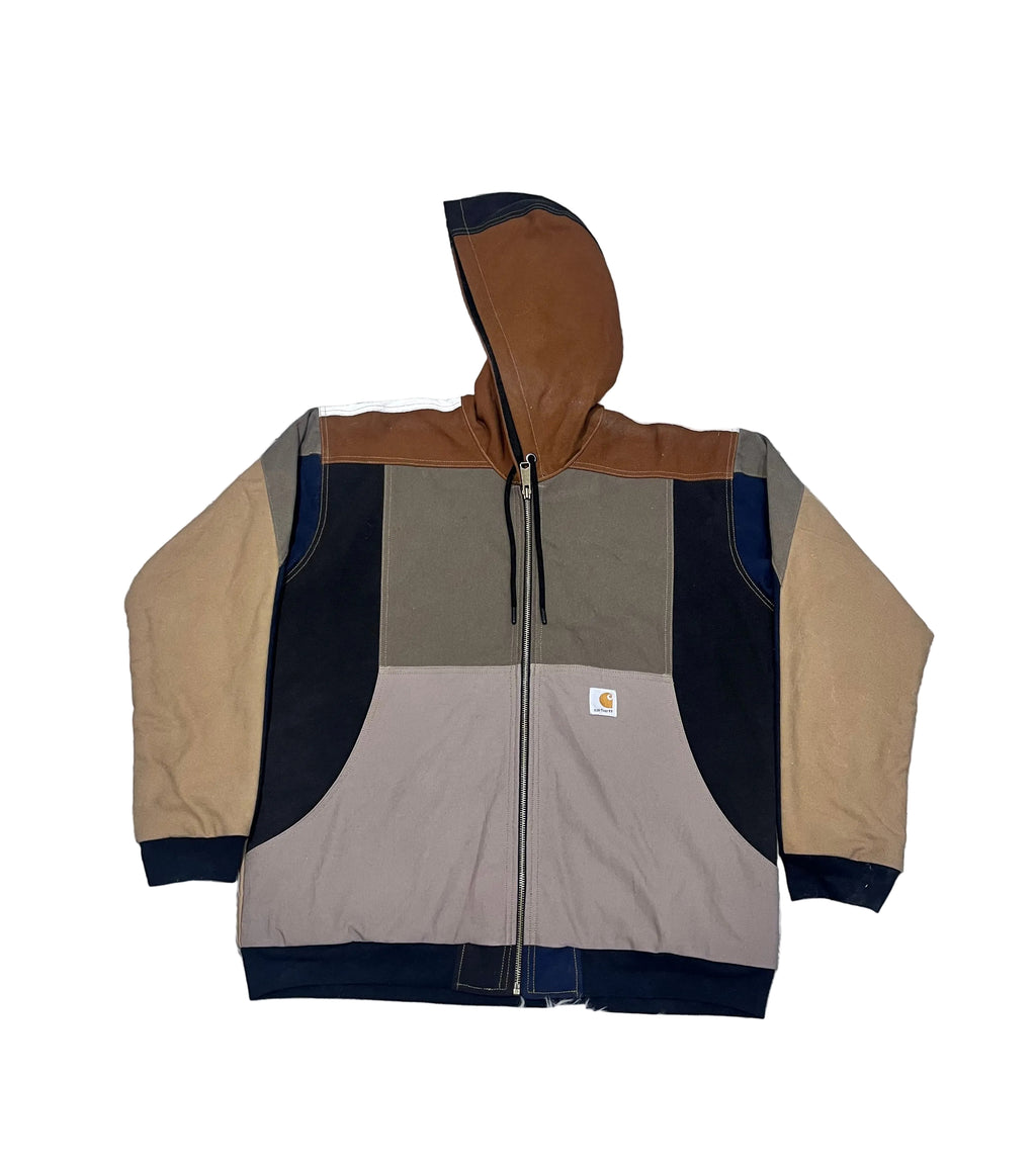 UPCYCLE CARHARTT CANVAS PATCHWORK JACKET