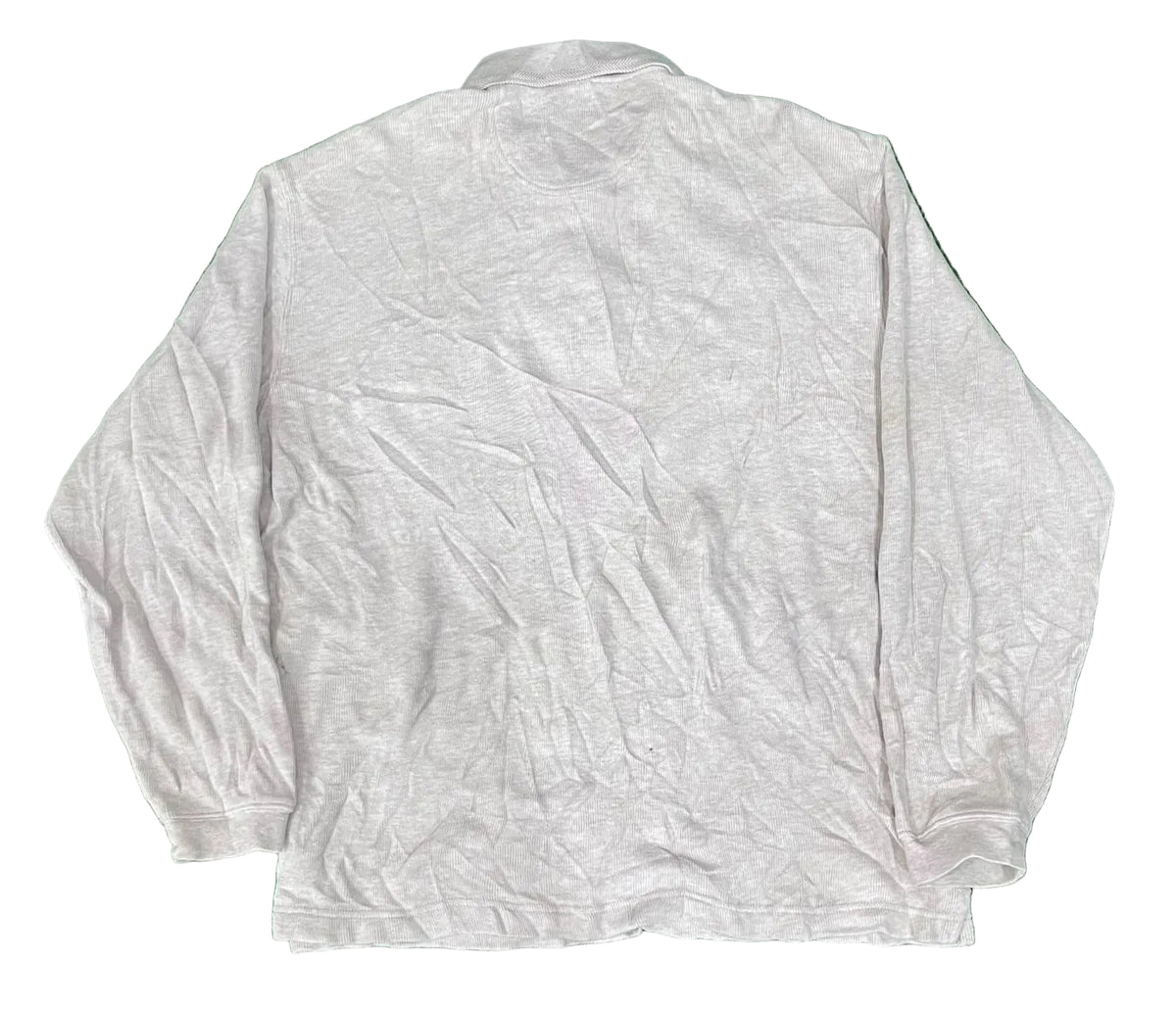 A light gray heather long-sleeve shirt jacket 