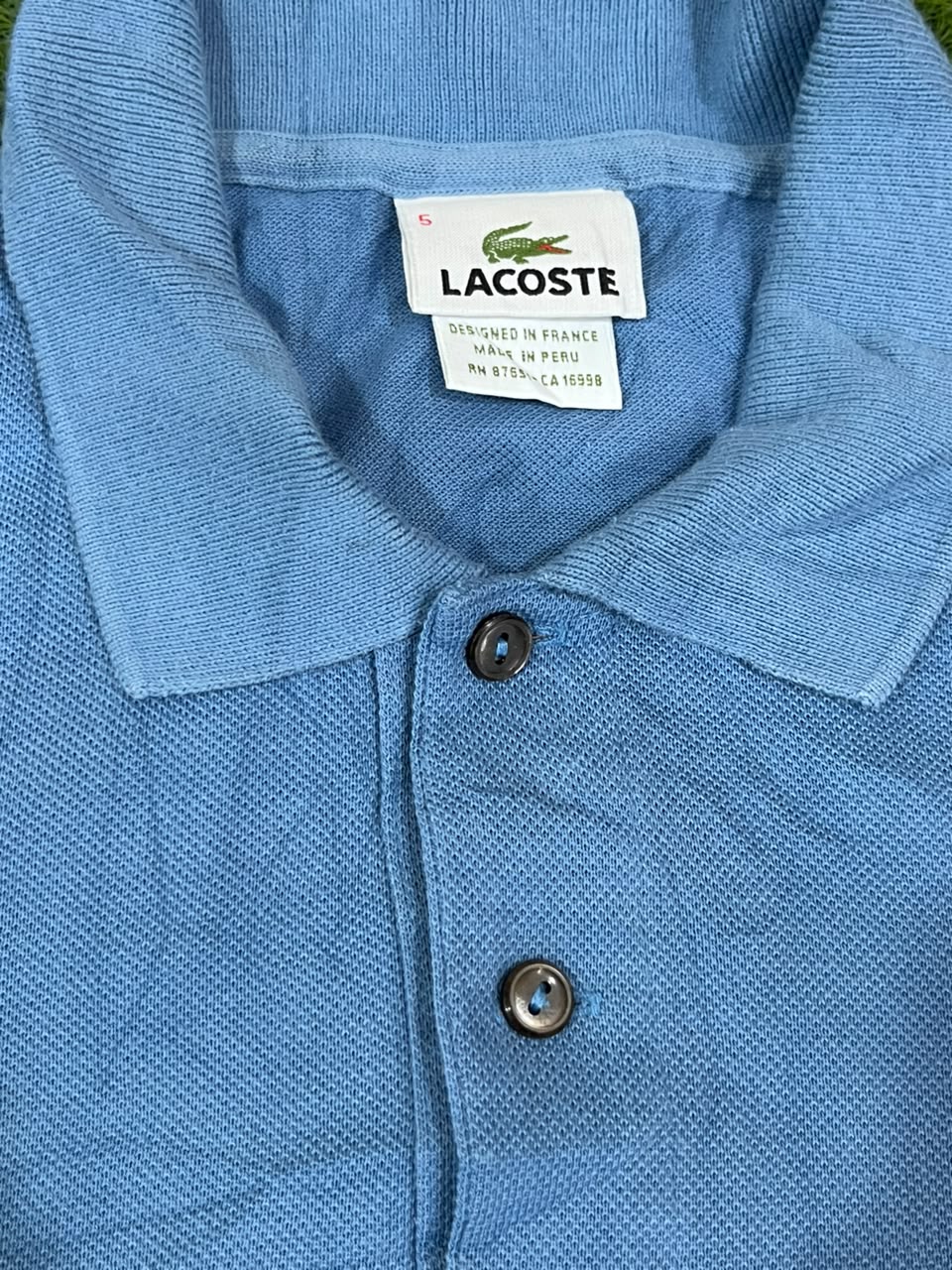 LACOSTE MEN POLO SHIRT WITH LABEL