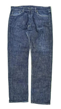 Levis 505 blue jeans in white background