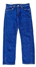 Levis 505 men denim jeans on a white plain background 