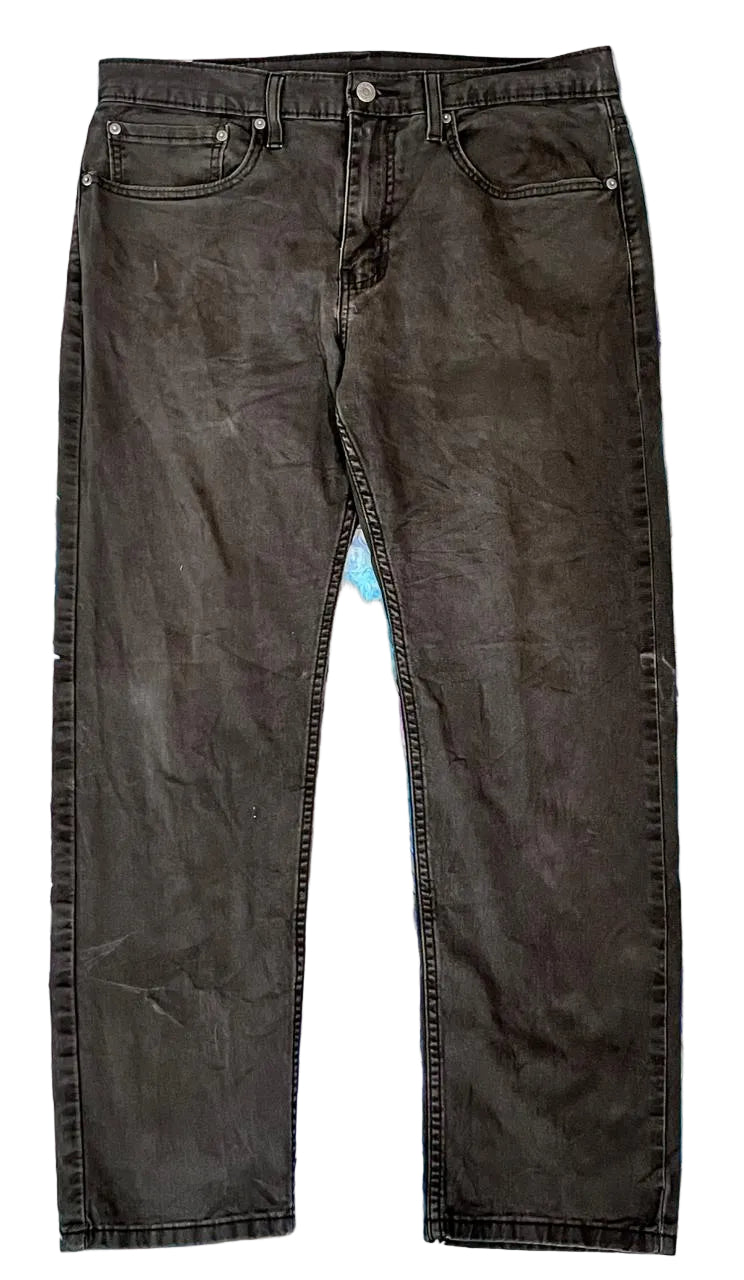 LEVI'S 502 MEN DENIM JEANS ON A WHITE PLAIN BACKGROUND 