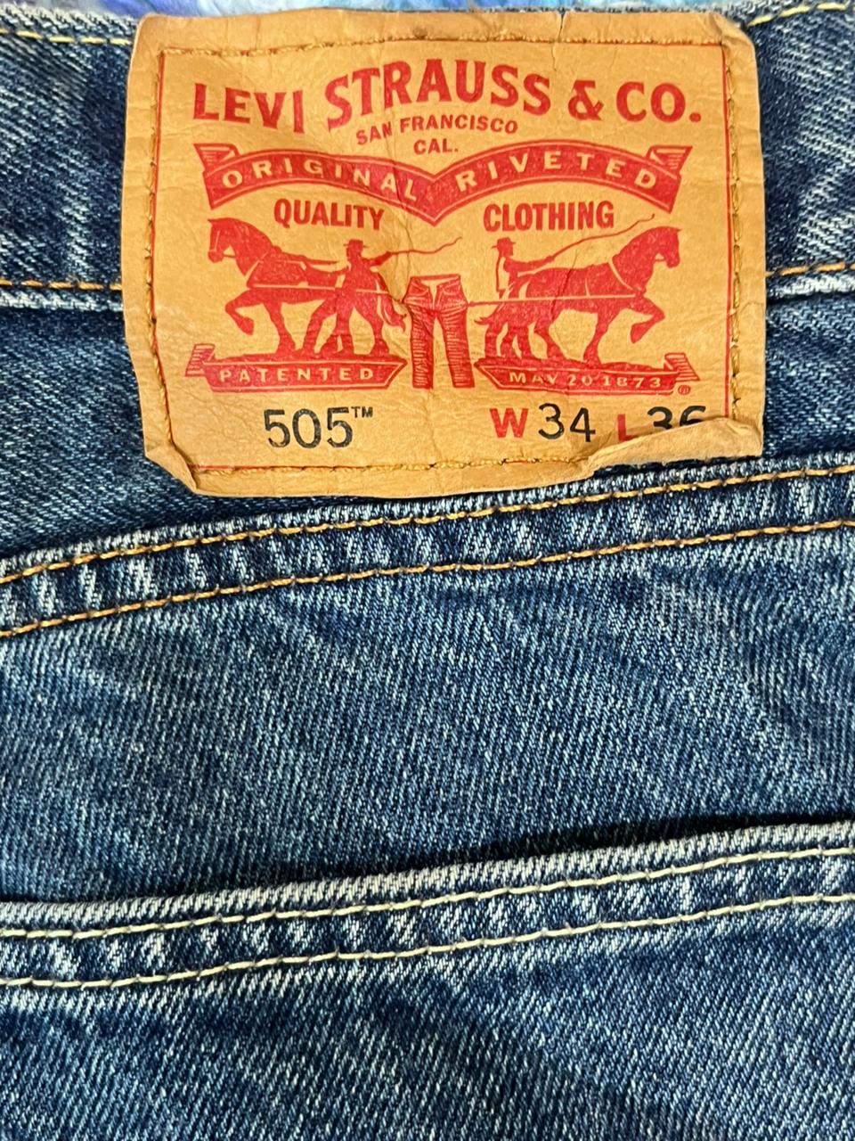 LEVI'S 505 MEN DENIM JEANS WITH LABEL