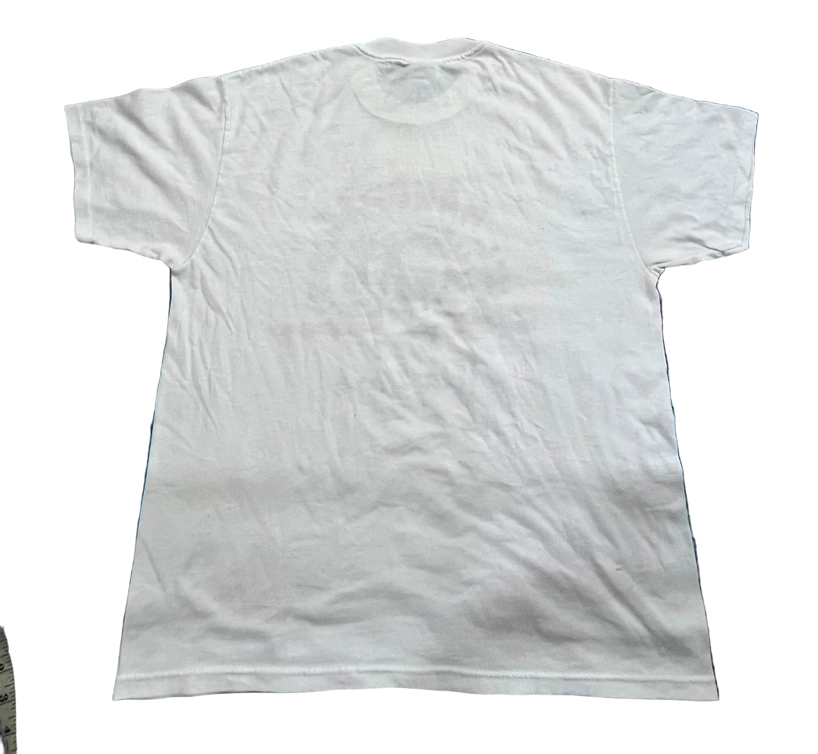 A plain white short-sleeve t-shirt 