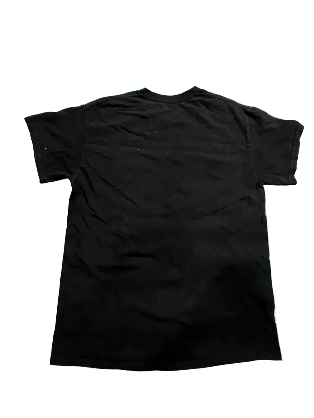 A black short-sleeve crewneck t-shirt 