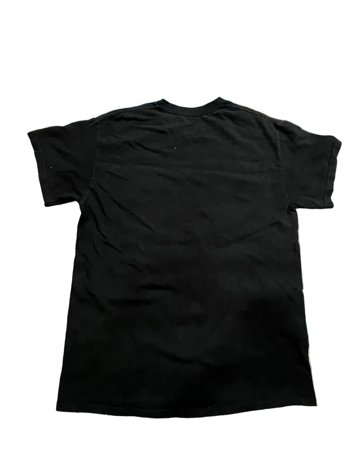 A black short-sleeve crewneck t-shirt 