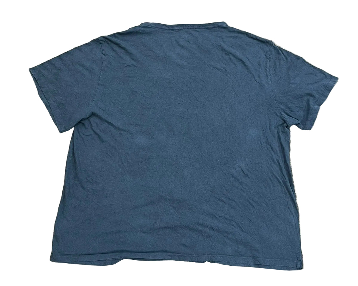 A dark navy blue short-sleeve t-shirt