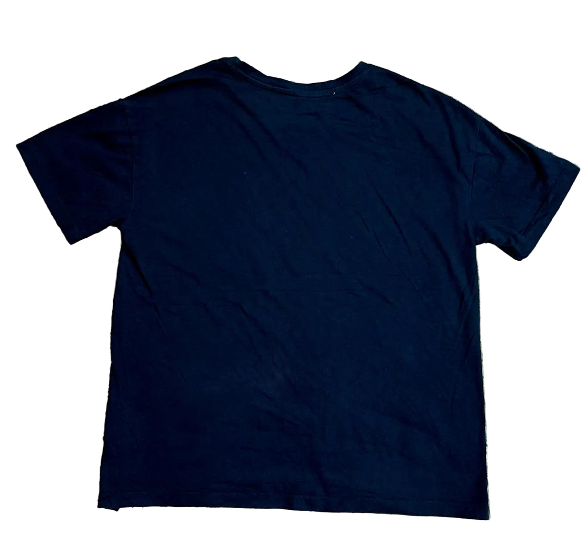 A plain black short-sleeve t-shirt 
