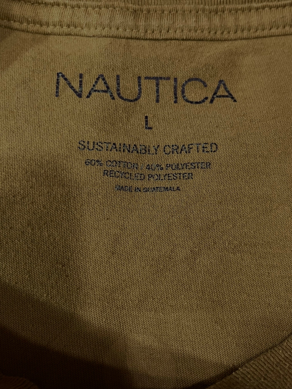 NAUTICA MEN ROUND NECKT-SHIRT WITH LABEL 