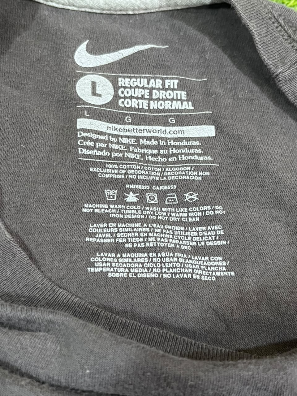 NIKE MEN ROUND NECK T-SHIRT WITH LABEL