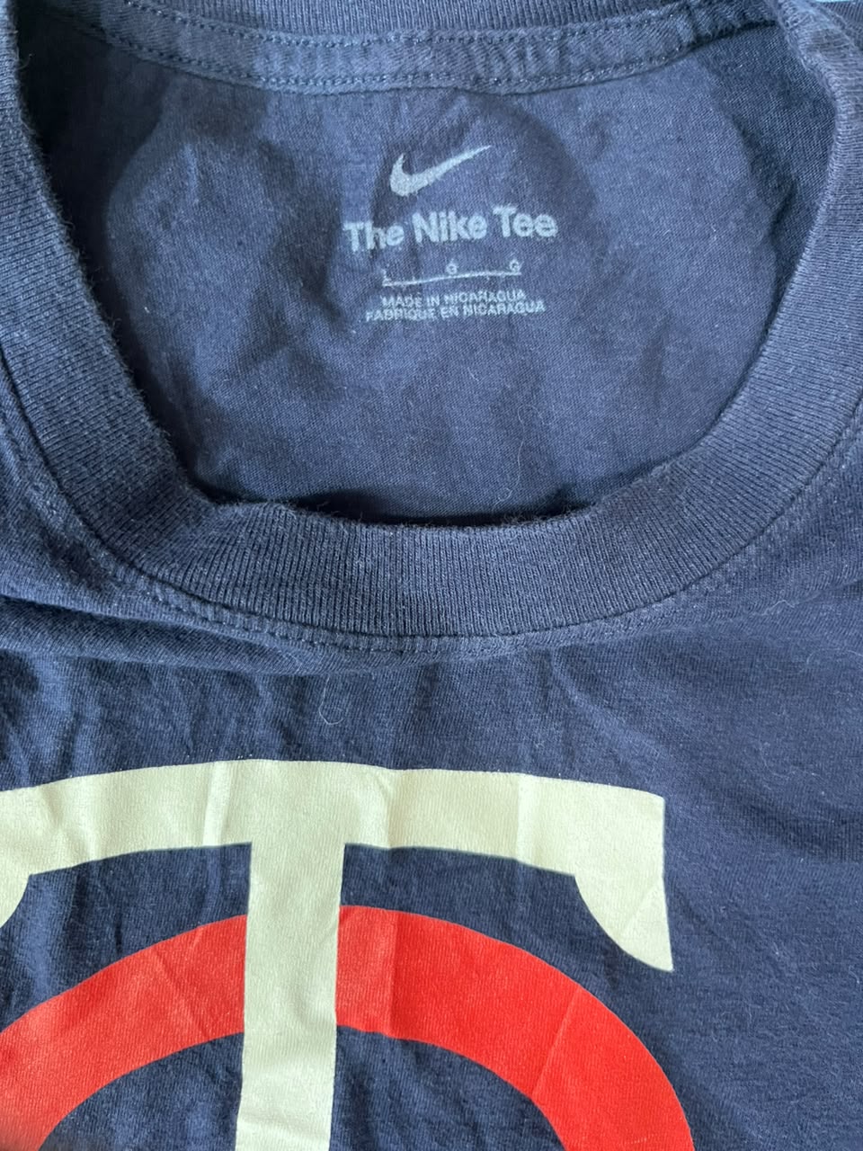 NIKE MEN ROUND NECK T-SHIRT WITH LABEL