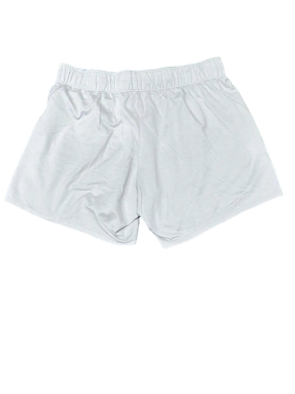 White NIKE shorts on a White Plain background