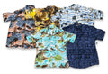 VINTAGE MEN HAWAII SHIRT ON A WHITE PLAIN BACKGROUND