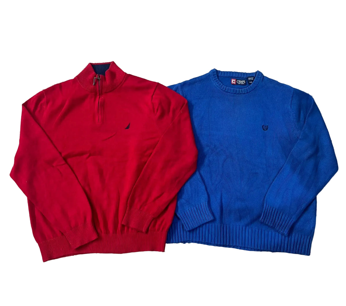 MEN SWEATER ON THE WHITE BACKGROUND
