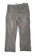 A pair of gray cropped pants 