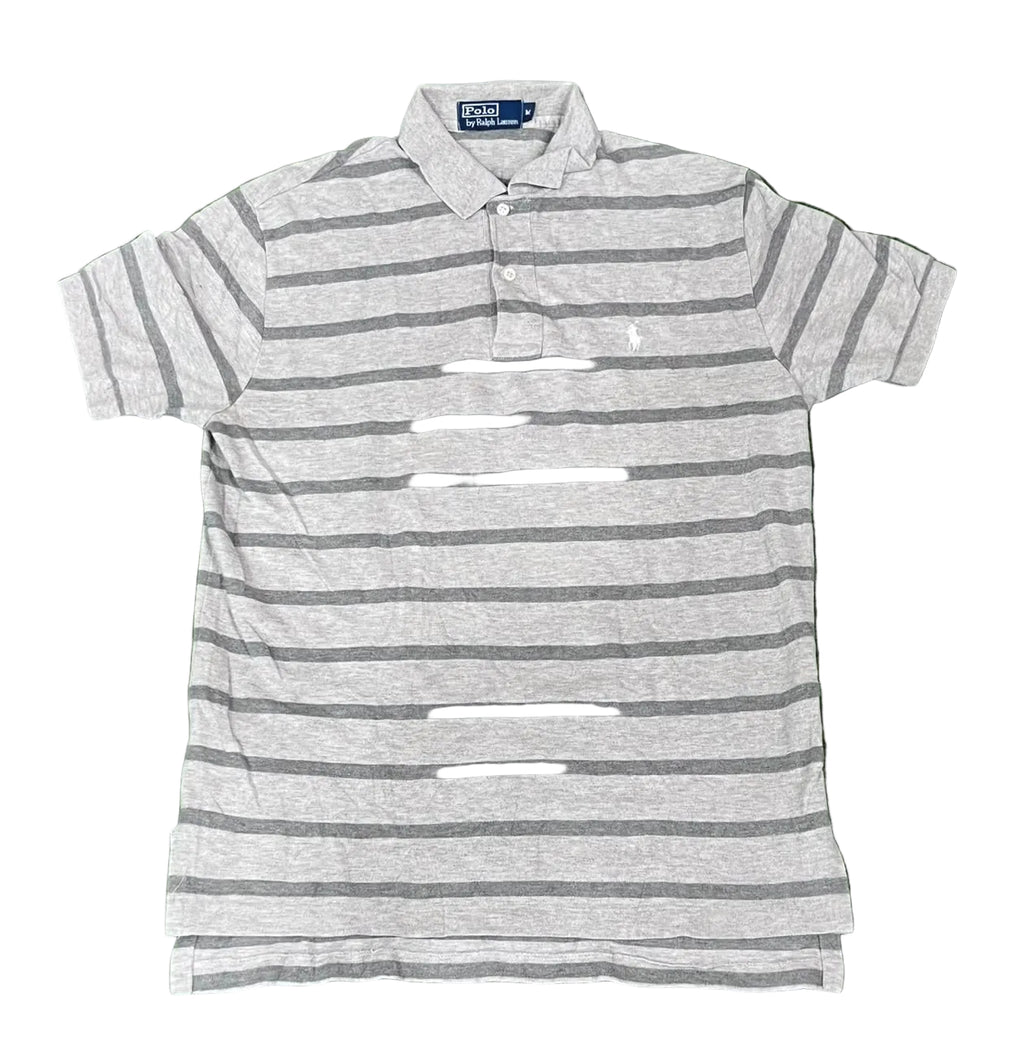 RALPH LAUREN MEN POLO SHIRT ON A WHITE PLAIN BACKGROUND  