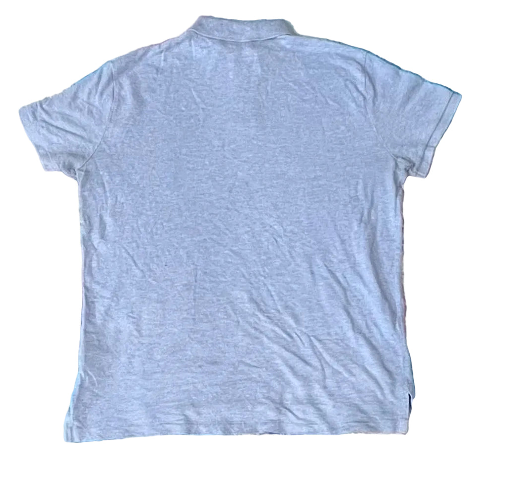 RALPH LAUREN MEN POLO SHIRT ON A WHITE PLAIN BACKGROUND 