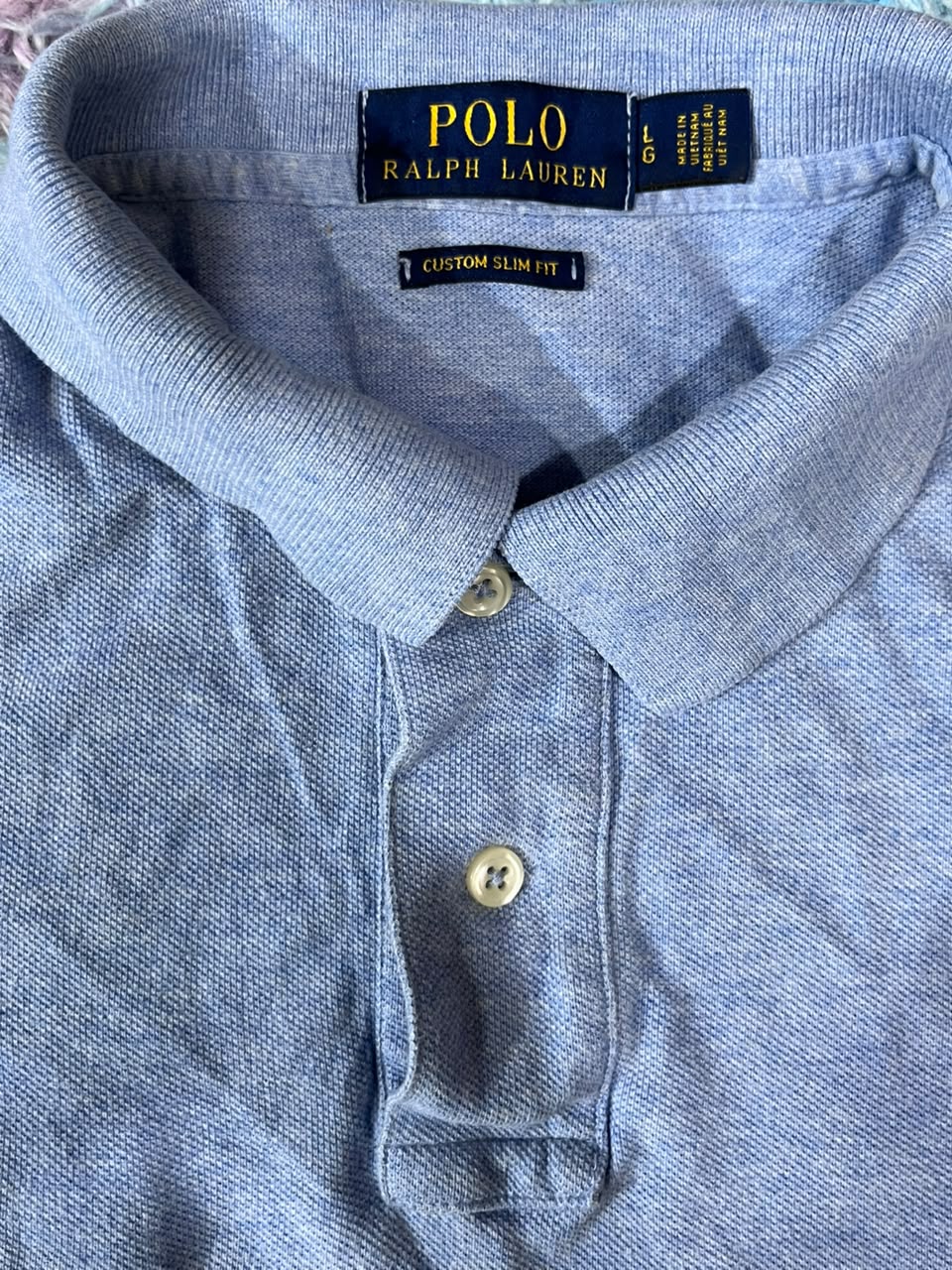 RALPH LAUREN MEN POLO SHIRT WITH LABEL
