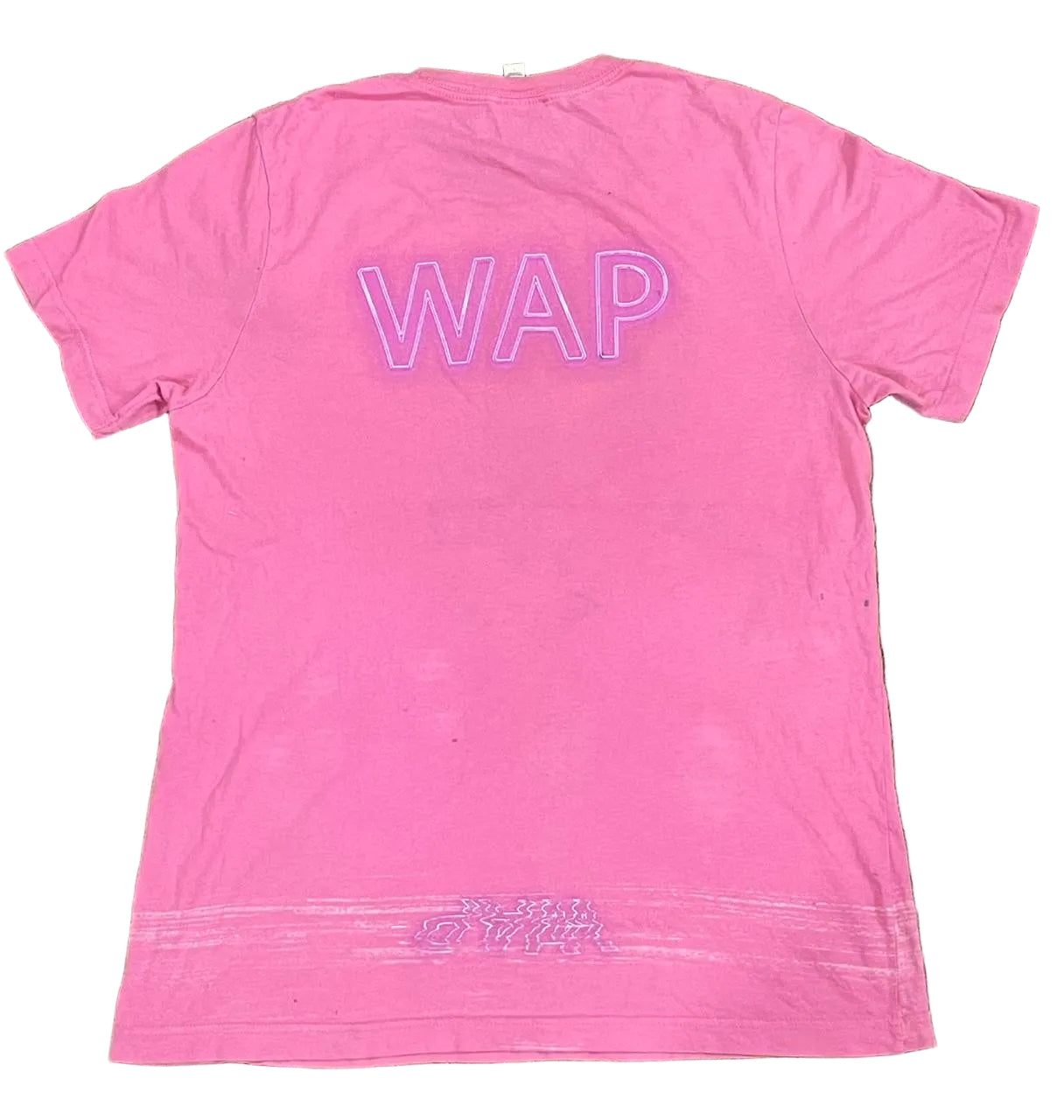 Sexy Printed PINK T-shirt ON A WHITE PLAIN BACKGROUND