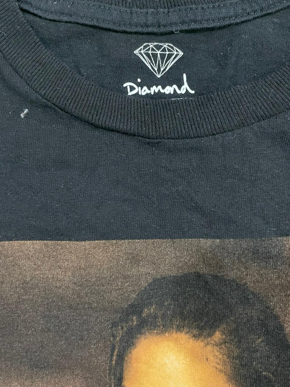 Sexy Printed black T-shirt on a with label 