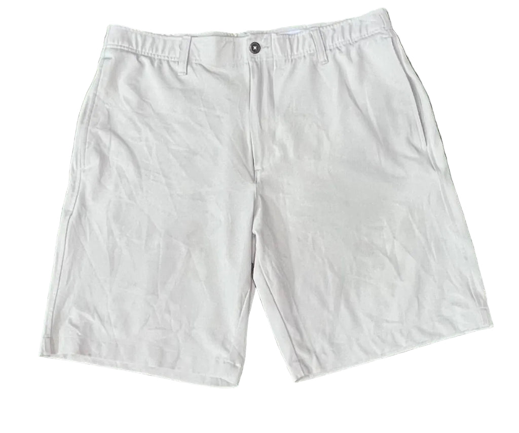 UNDER ARMOUR MEN SPORT SHORTS ON A WHITE PLAIN BACKGROUND 