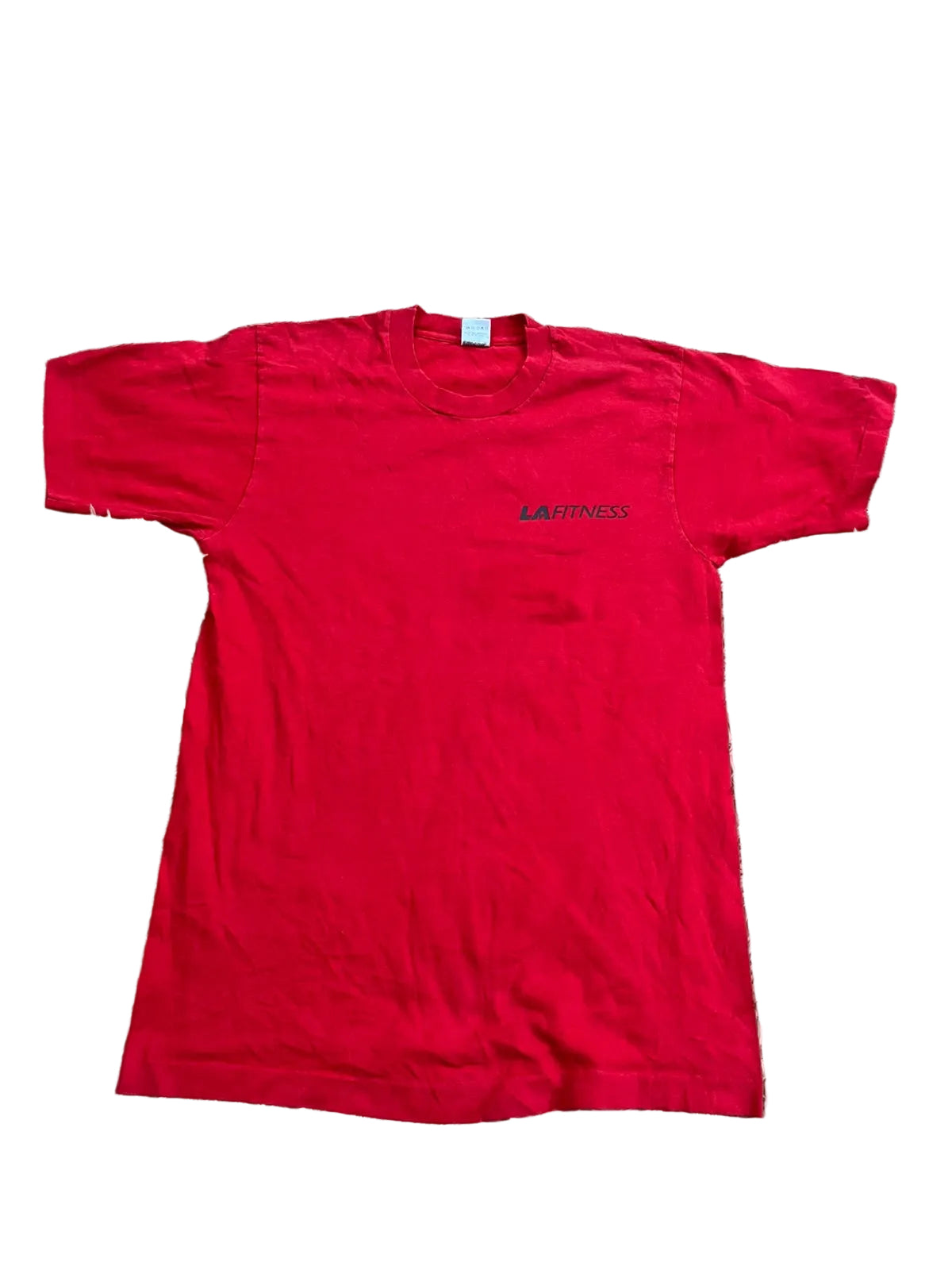 VINTAGE MEN PRINTED T-SHIRT ON A WHITE PLAIN BACKGROUND