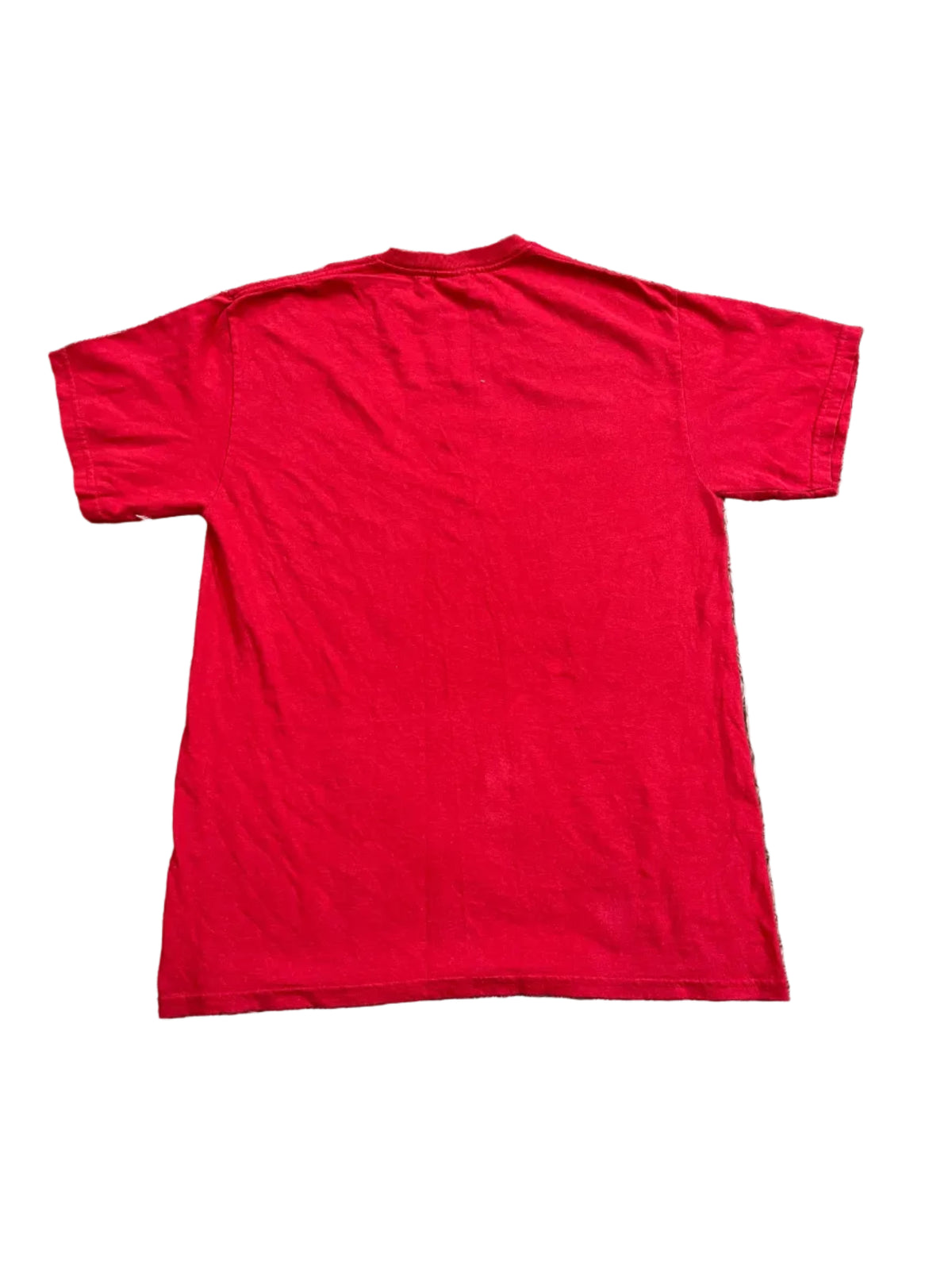 A bright red short-sleeve top