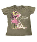 VINTAGE MEN PRINTED T-SHIRT ON WHITE BACKGROUND