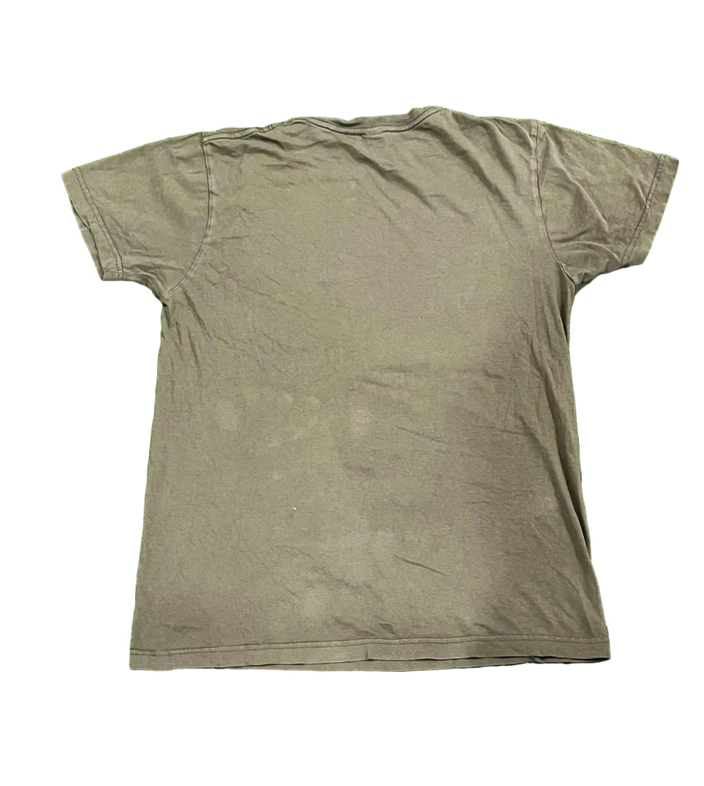 VINTAGE MEN PRINTED T-SHIRT ON WHITE BACKGROUND