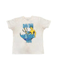 VINTAGE MEN PRINTED T-SHIRT ON A WHITE PLAIN BACKGROUND 