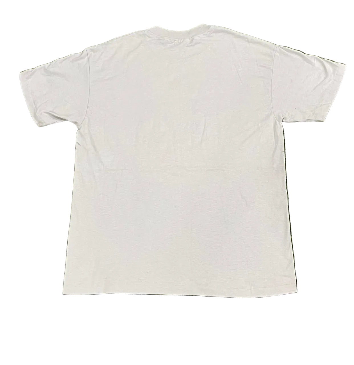 VINTAGE MEN PRINTED T-SHIRT ON A WHITE PLAIN BACKGROUND 