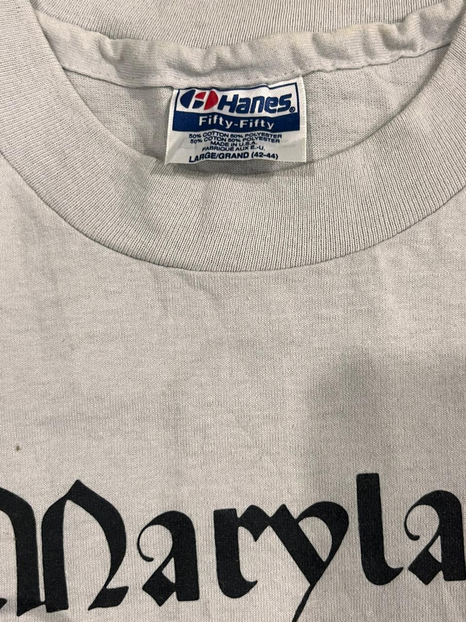 VINTAGE MEN PRINTED T-SHIRT WITH LABEL