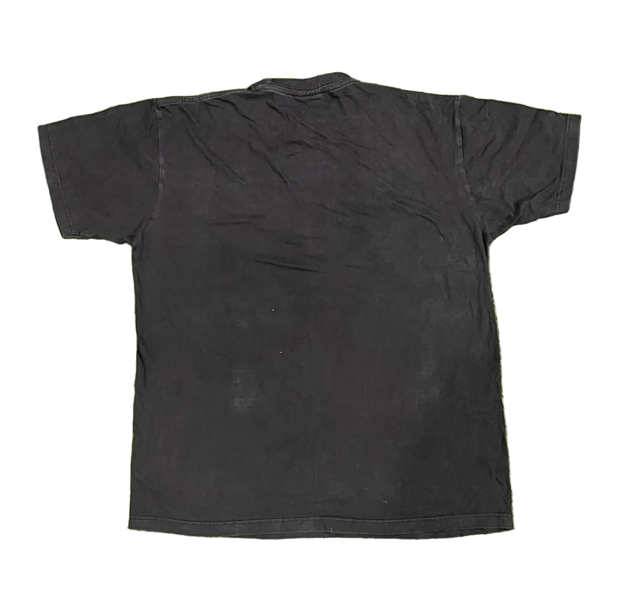 VINTAGE MEN PRINTED T-SHIRT ON A WHITE PLAIN BACKGROUND