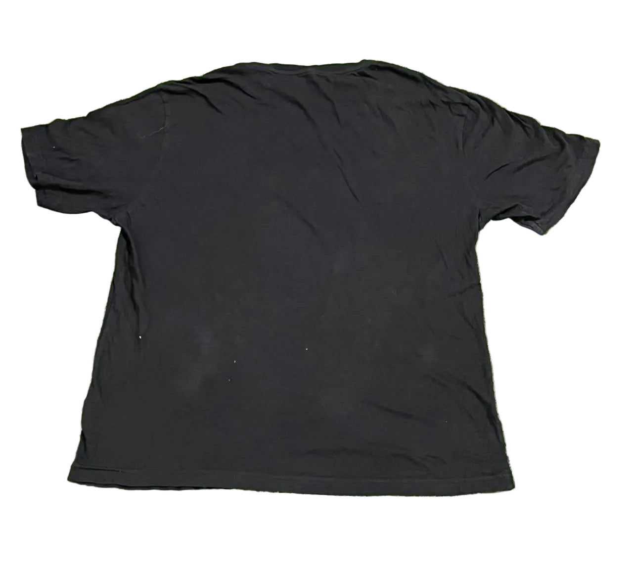 VINTAGE MEN PRINTED T-SHIRT ON A WHITE PLAIN BACKGROUND 