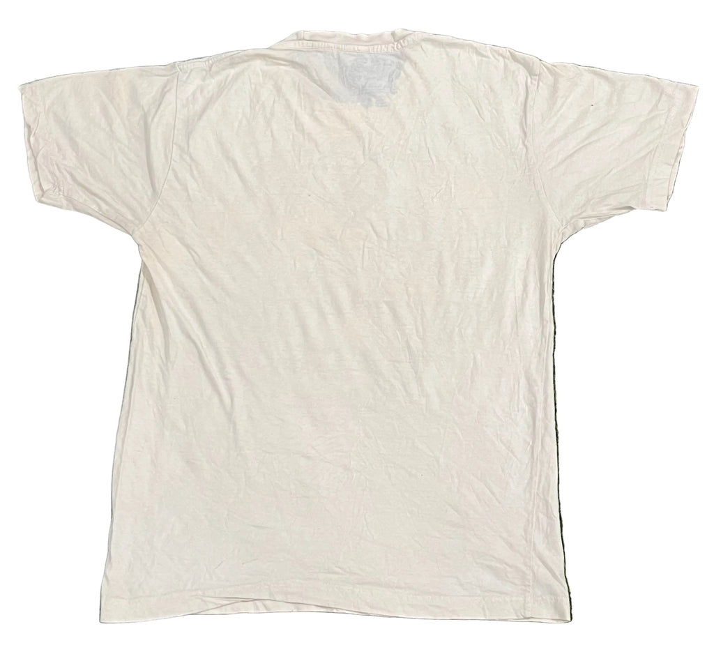 A plain white short-sleeve t-shirt