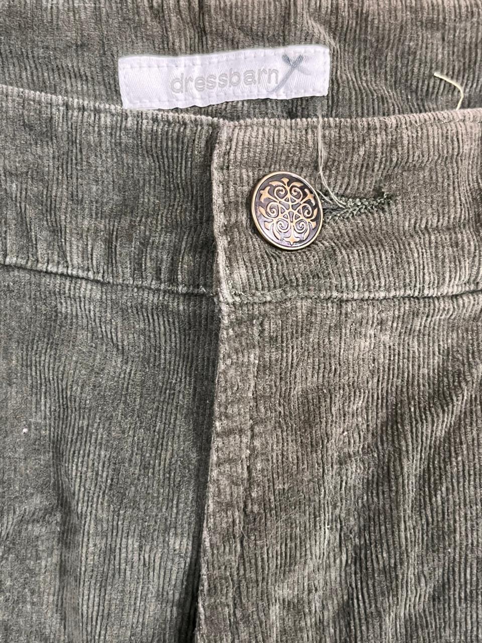 Y2K WOMEN CORDUROY PANT ON A LABEL