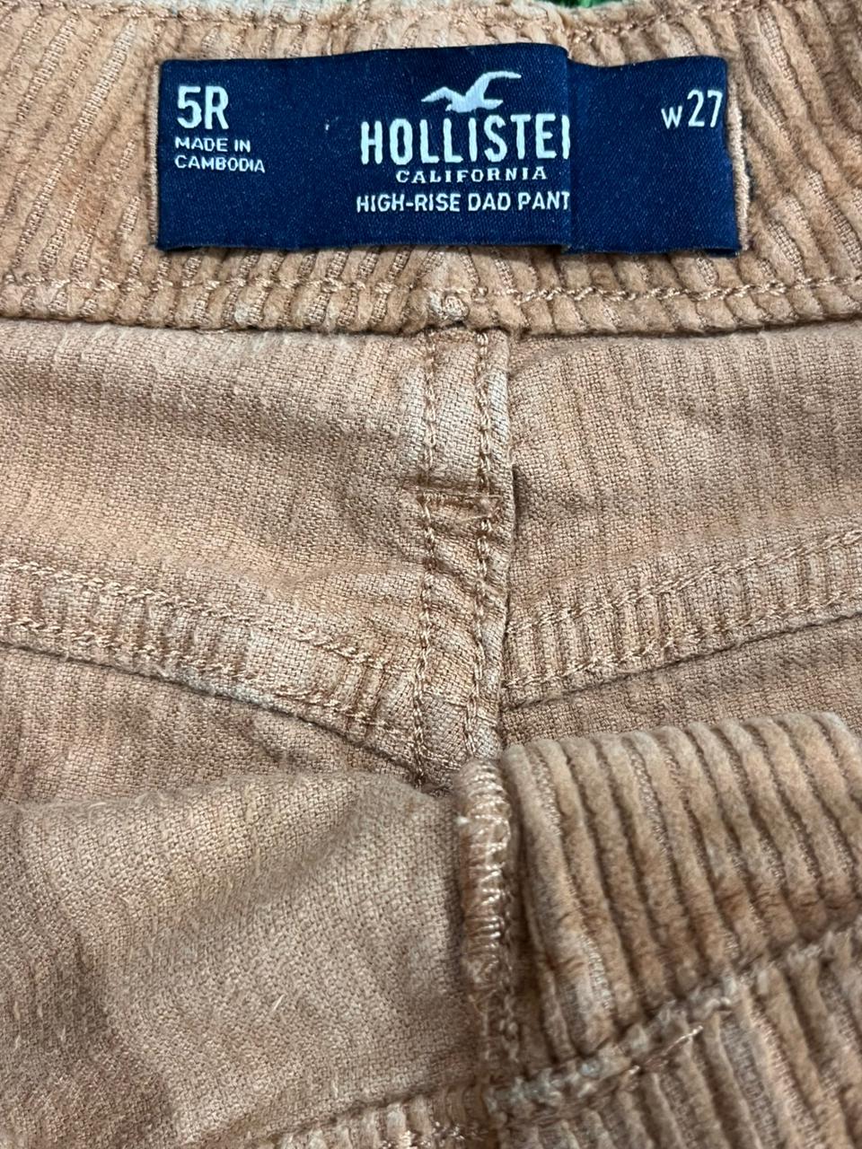 Y2K WOMEN CORDUROY PANT ON A with LABEL 
