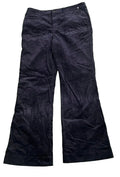 Y2K WOMEN CORDUROY GRAW PANT ON A WHITE PLAIN BACKGROUND 