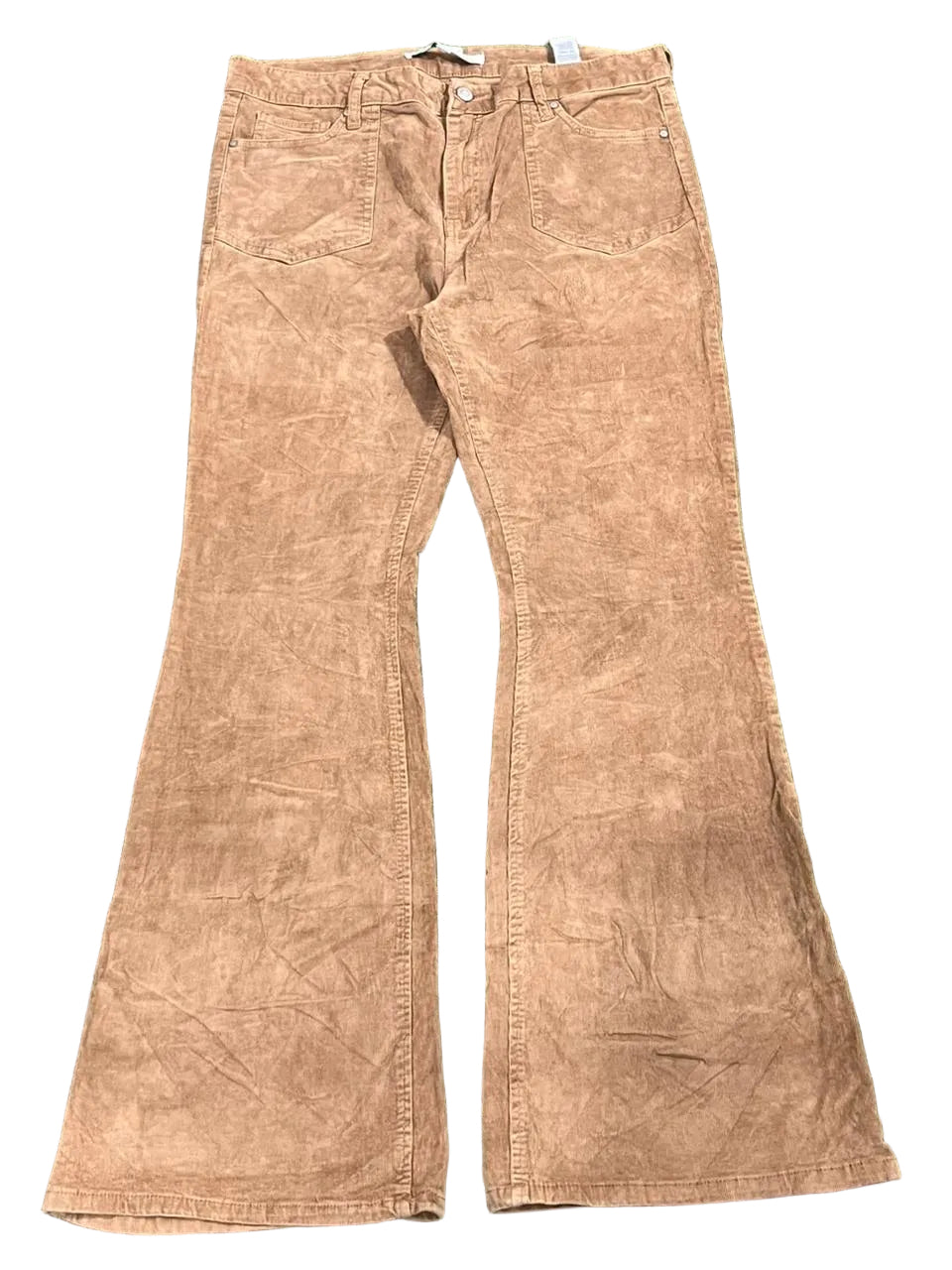 CORDUROY Y2K WOMEN PANT ON A WHITE PLAIN BACKGROUND