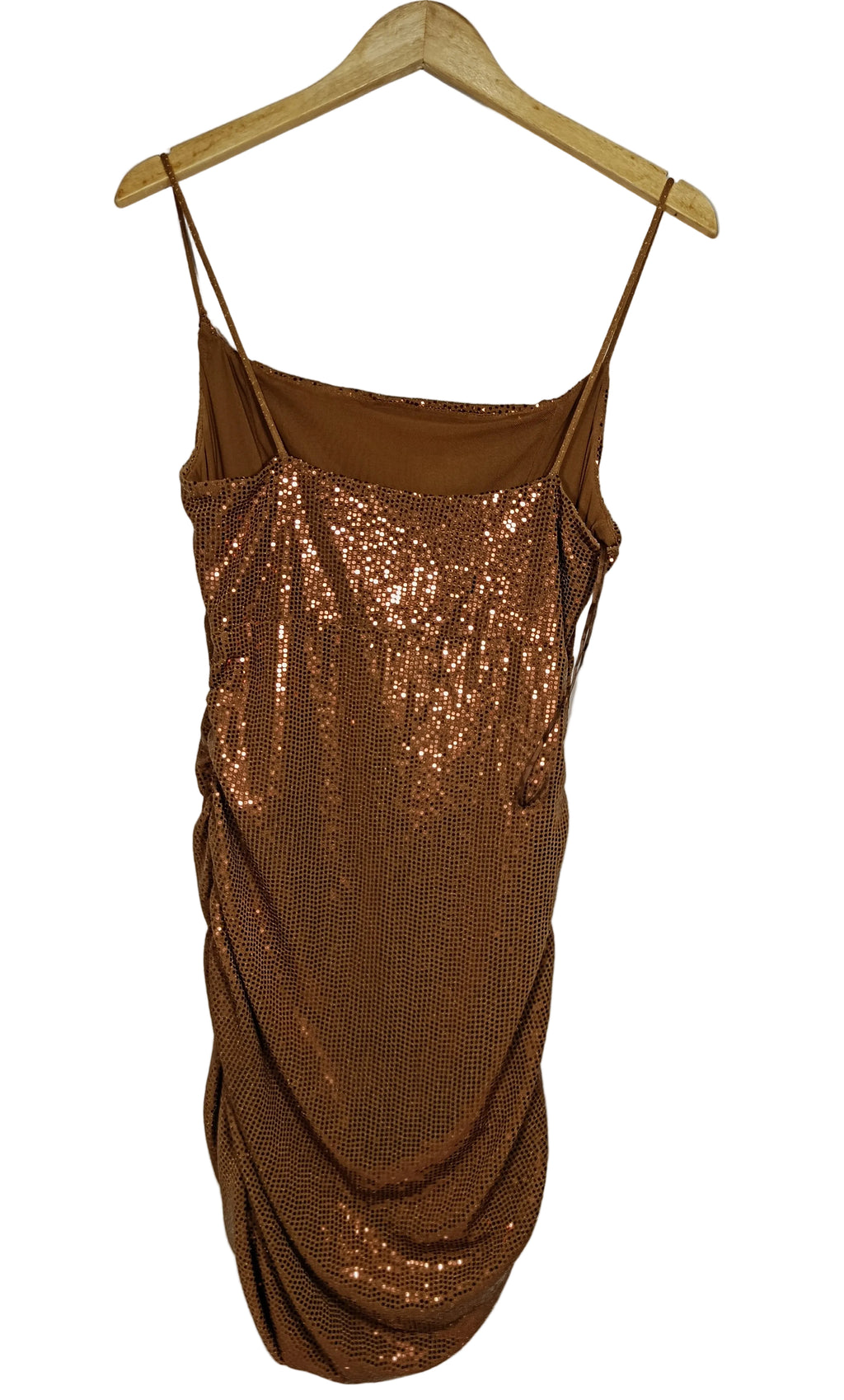 FESTIVAL STRAPPED Shimmer Detail Mini Dress