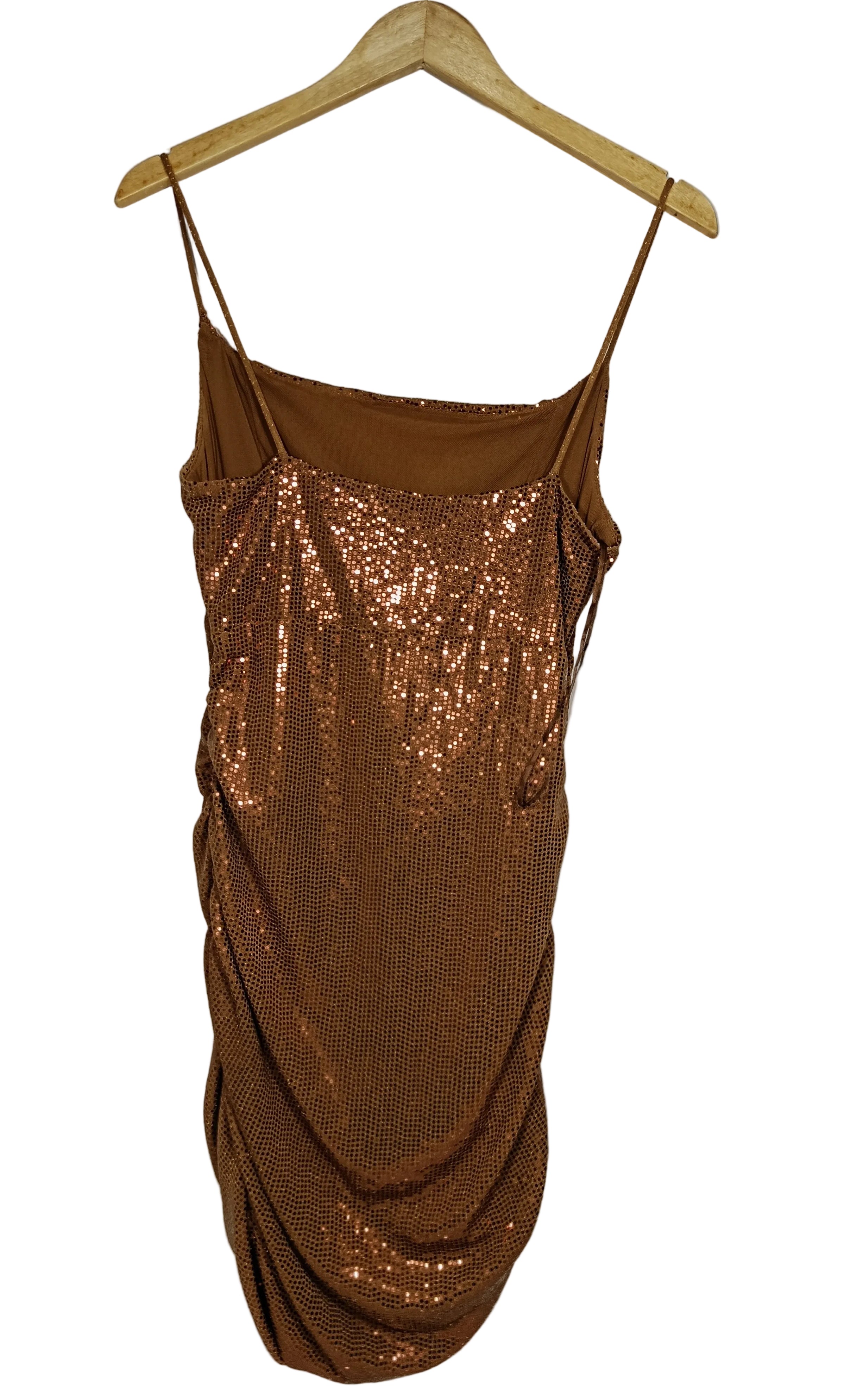 FESTIVAL STRAPPED Shimmer Detail Mini Dress