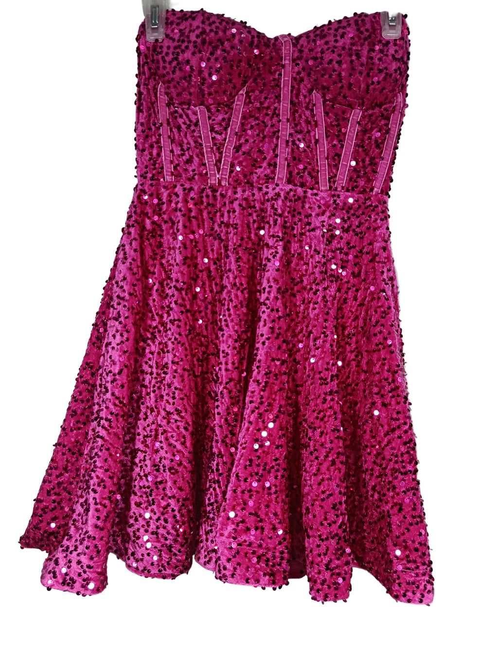 SEQUENCES PARTY WEAR STRAPPEDLESS MINI DRESS